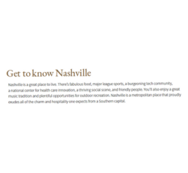 Get to know Nashville 